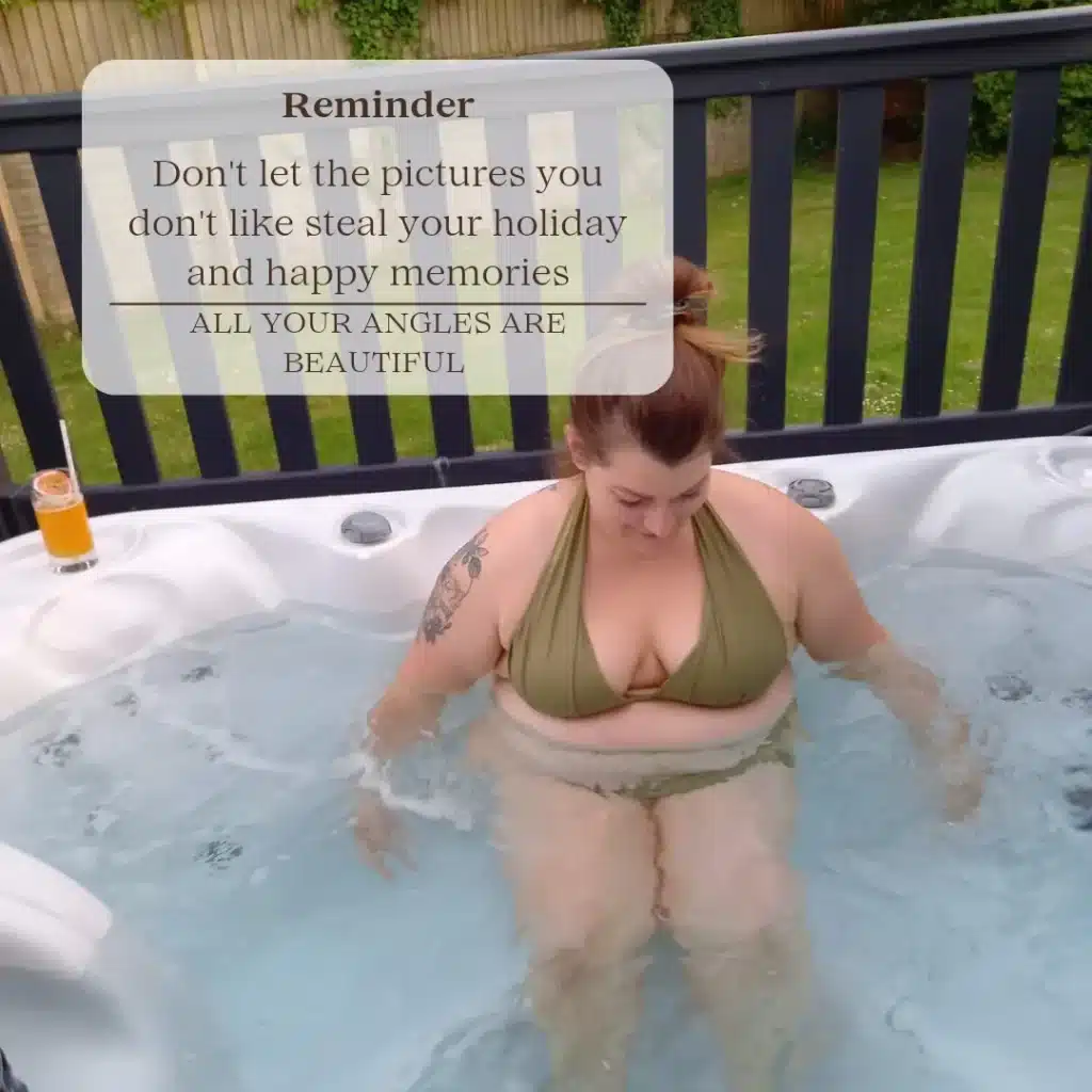 Rebekkaa Moore in a hot tub