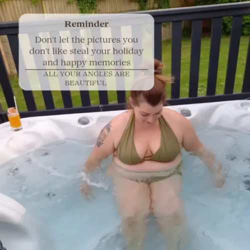 Rebekkaa Moore in a hot tub