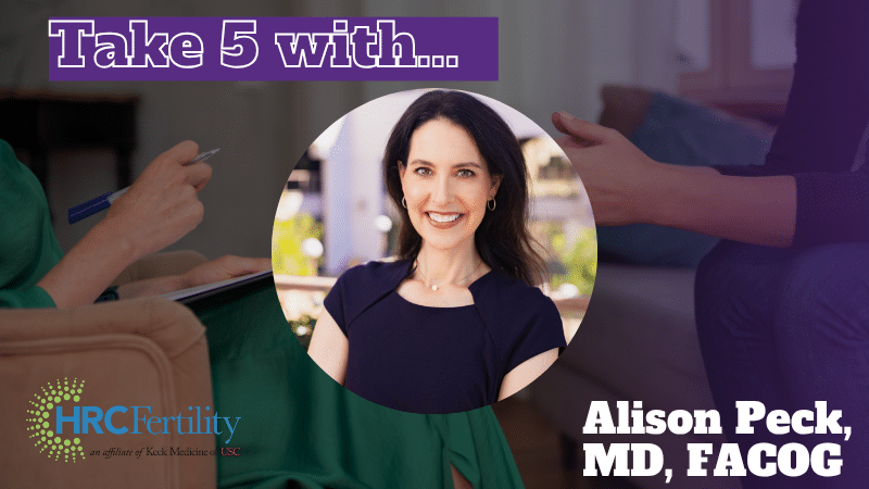 Alison Peck Take 5 interview banner