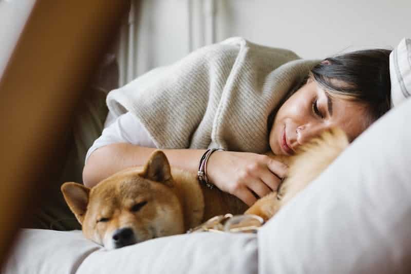 woman sleeping