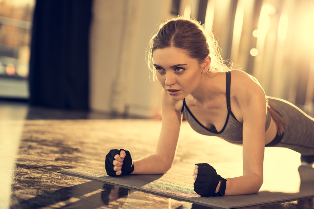 woman exercising