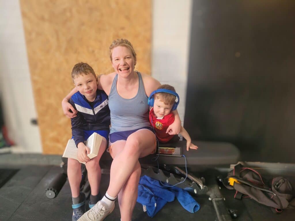 Maria McMaster with her sons