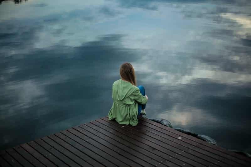 woman in thought